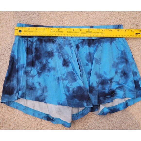 NWT CITRUS womens Versatile Soft Flowy Blue Tie Dye Shorts Size Small Boho Beach - Picture 3 of 9